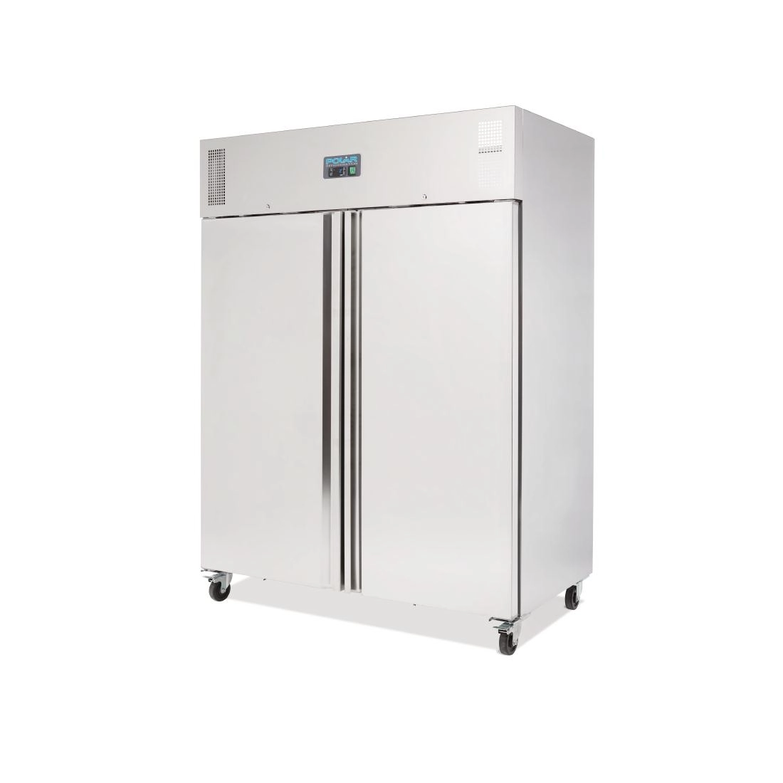 Polar Heavy Duty Double Door Fridge Stainless Steel 1300Ltr U634