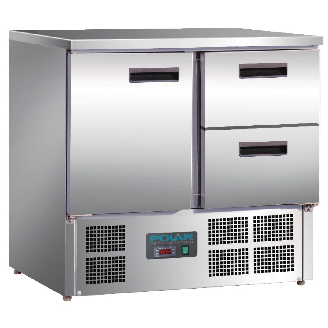 Polar 1 Door and 2 Drawer Counter Fridge 240Ltr U637
