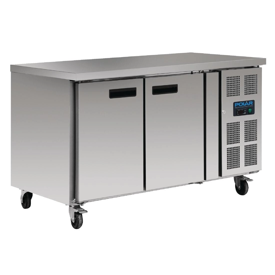 Polar 2 Door Counter Fridge 282Ltr G596