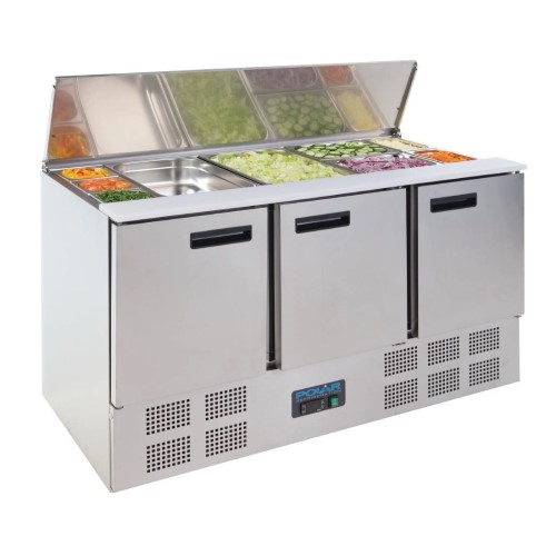 Polar Refrigerated Saladette Counter 368Ltr G607
