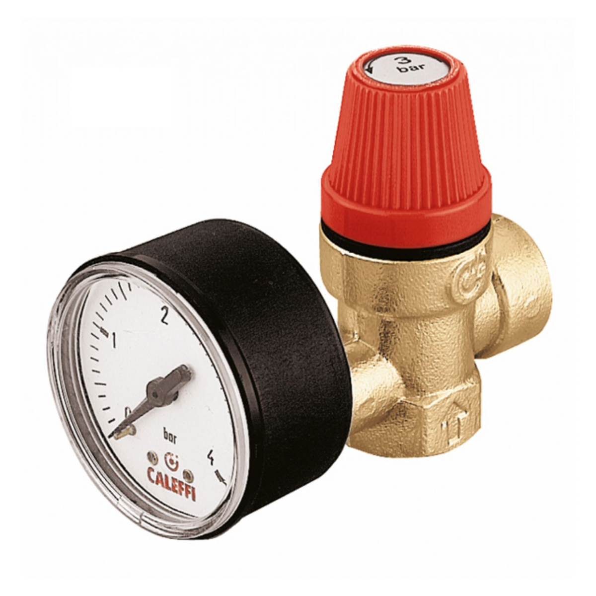 Altecnic 313430 3 Bar Pressure Relief Valve with Gauge 1/2