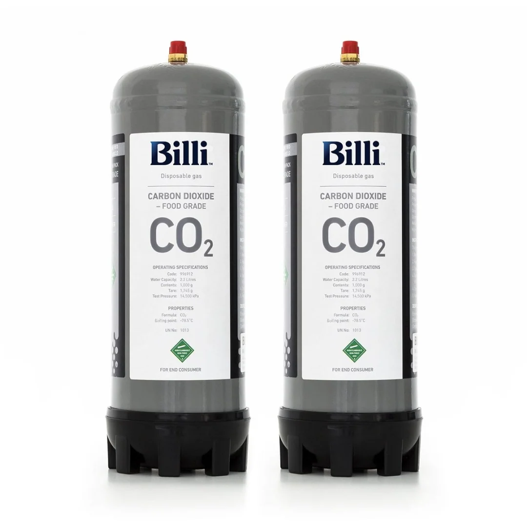 Billi CO2 Gas Cylinder 1.1kg 996912 Box of 2 Twin Pack