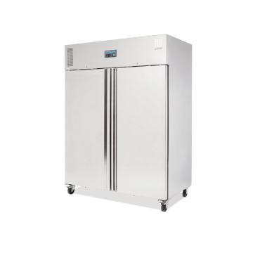Polar Heavy Duty Double Door Fridge Stainless Steel 1300Ltr U634
