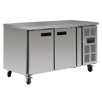 Polar 2 Door Counter Fridge 