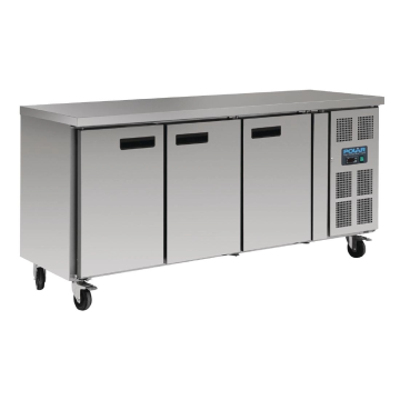 Polar 3 Door Counter Fridge 417 Ltr G597