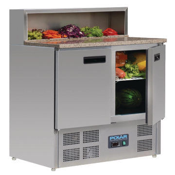 Polar Refrigerated Pizza Prep Counter 288Ltr G603