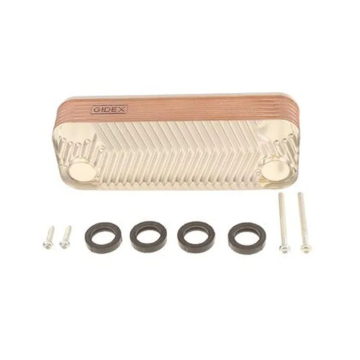 Ariston Sanitary Heat Exchanger 12 Plate 65116314 | Genuine Replacement Spare Part