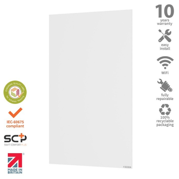 Herschel Comfort 420W White Infrared Panel Heater HC-420