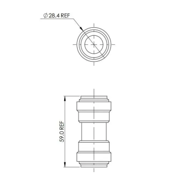 Heatrae Sadia Push Fit Fitting 95970110