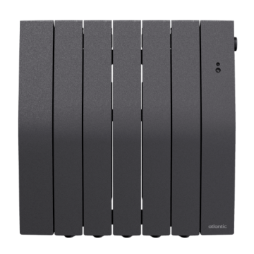 Atlantic Galapagos 1.25kW Horizontal Thermofluid Electric Radiator AH500618 - Grey