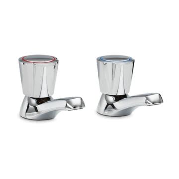 Heatrae Sadia Pack S/T Hot and Cold Basin Taps
