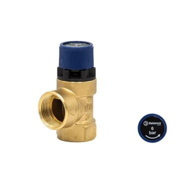 Reliance RWC 3/4" F x F 102 Series Pressure Relief Valve 6 Bar PREL102031