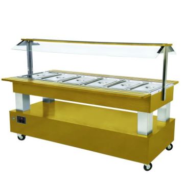 Roller Grill Refrigerated Buffet Bar in Light Oak SB60F