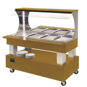 Roller Grill Refrigerated Buffet Bar in Light Oak SBM40F