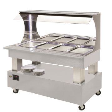 Roller Grill Hot Buffet Bar in White SBM40C