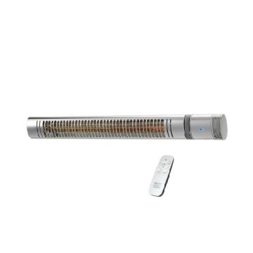 Heat Outdoors Shadow II ULG+ 2kW Patio Heater Remote Silver 902671
