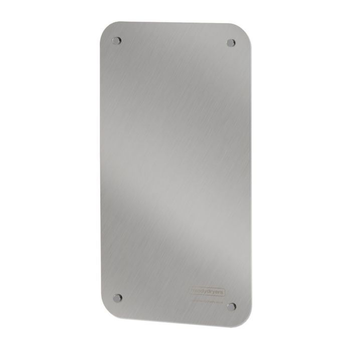 Hand Dryer Splash Back Panel Brushed Chrome 1120