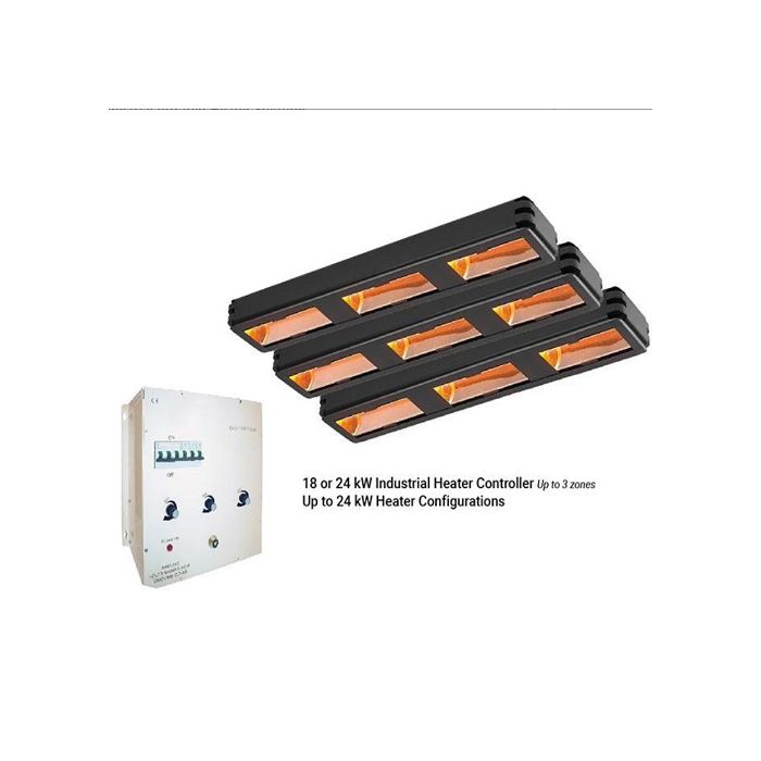 Shadow Infinity 3 Zone 18kW Industrial Infrared Heater Solution 903684