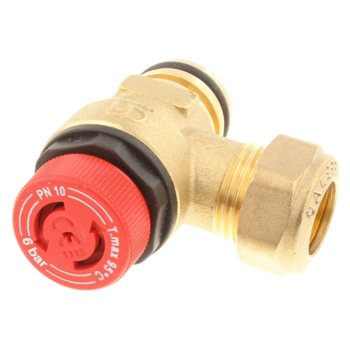 Altecnic F0000412 6 Bar Pressure Relief Valve Circlip Connection