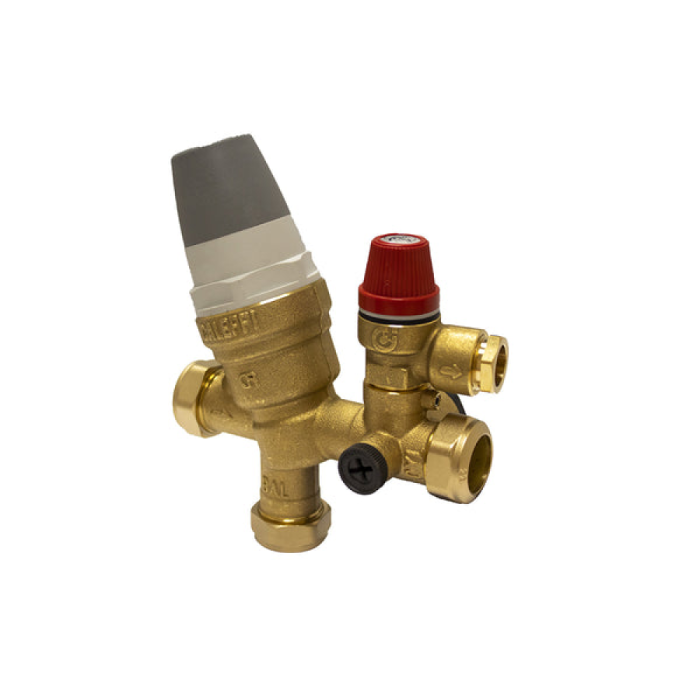 Altecnic F0001525 Caleffi Multibloc 3/6 Bar Push Fit PRV