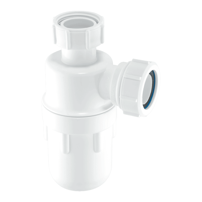 McAlpine C10 Bottle Trap White 1½"