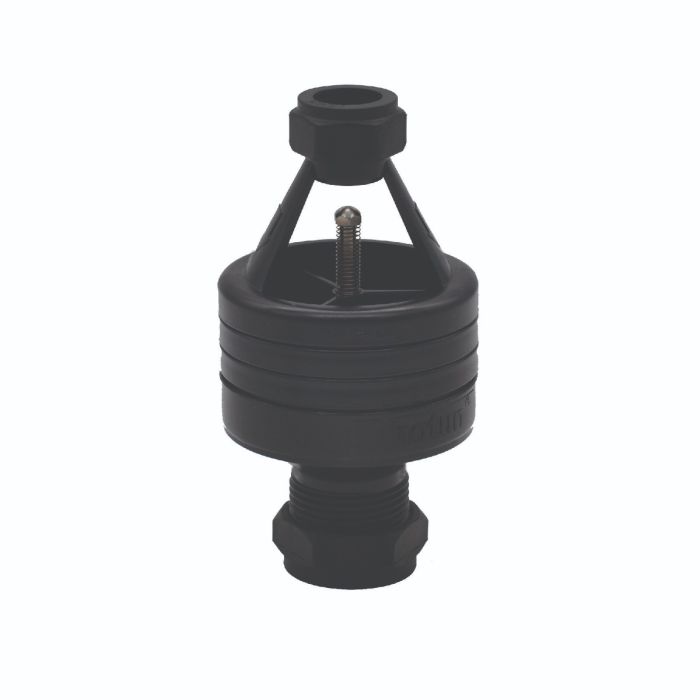 Hotun Black Hiflo Dry Trap Tundish 15mm x 22mm 12LPM HB100C