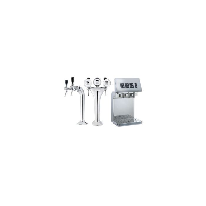 HydroChill under-counter 80ltr chilled, sparkling & ambient 3 spout tap with badge