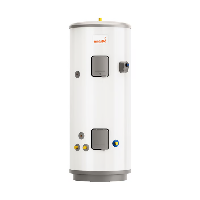 Heatrae Sadia Megaflo Essential 210 Litre Air Source Heat Pump Unvented Cylinder 7912274