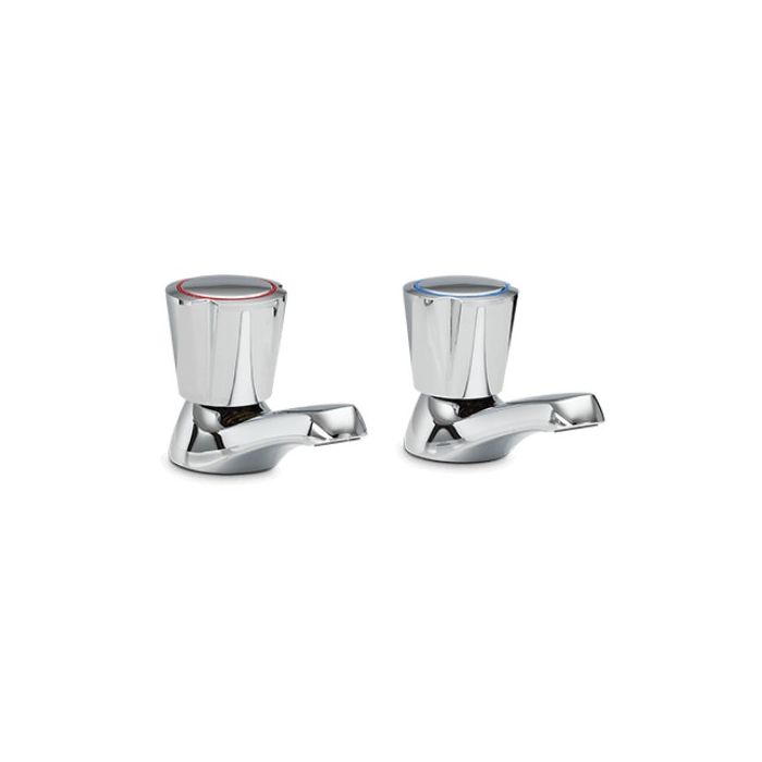 Heatrae Sadia Pack S/T Hot and Cold Basin Taps