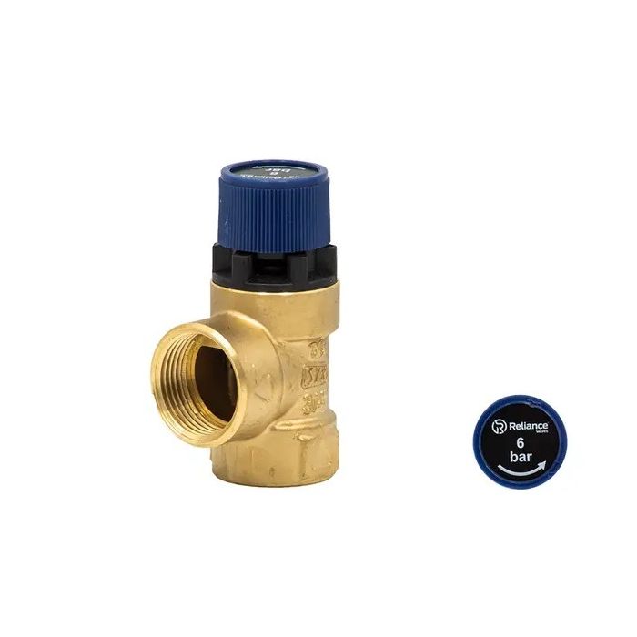 Reliance RWC 3/4" F x F 102 Series Pressure Relief Valve 6 Bar PREL102031
