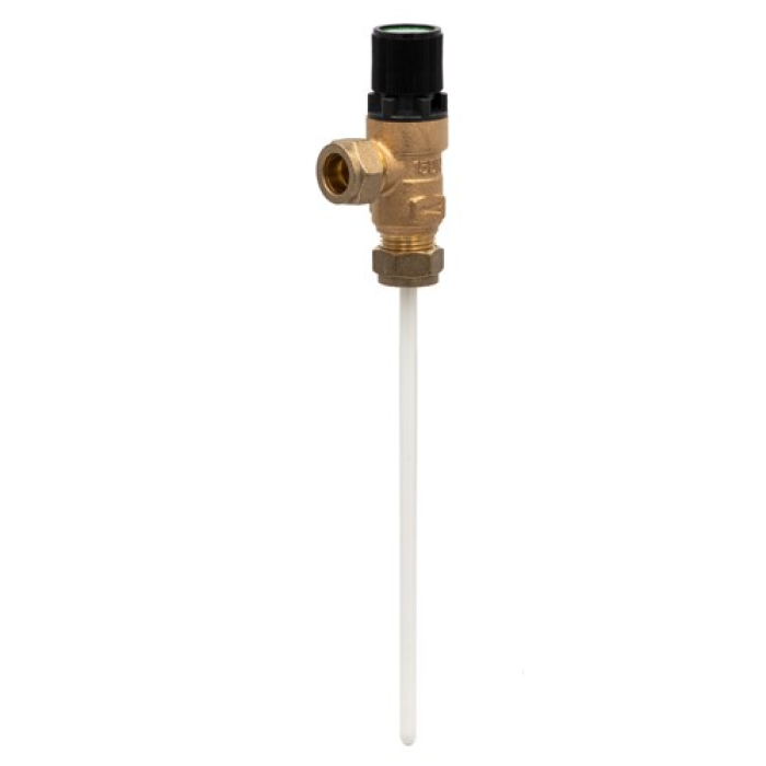 Reliance PTEM540105 7 Bar T&P Relief Valve 15mm x 15mm 200mm Probe (TPR15)