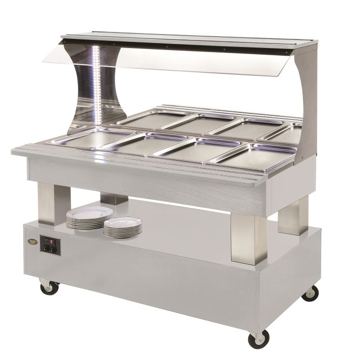 Roller Grill Hot Buffet Bar in White SBM40C