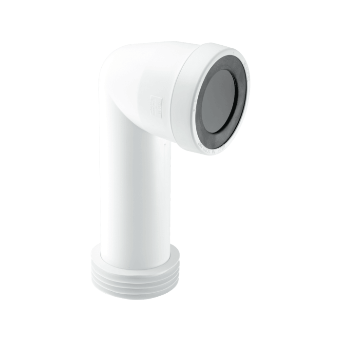 McAlpine WC-CON8E 90° Bend Adjustable Length Extended Inlet Rigid WC Connector