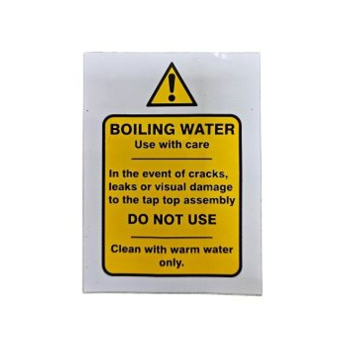 Zip 99950 Boiling Water Caution Label