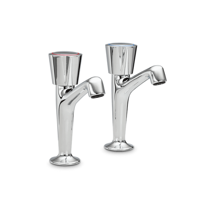 Heatrae Sadia Pack R Chrome Pillar Taps