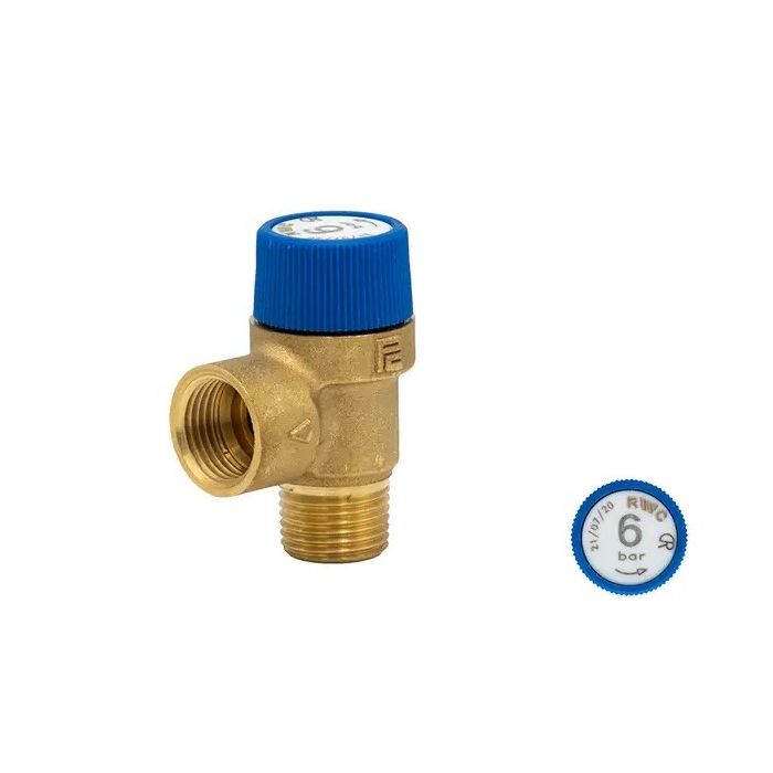Reliance RWC 1/2" M x F Series 107 Pressure Relief Valve 6 Bar PREL107015
