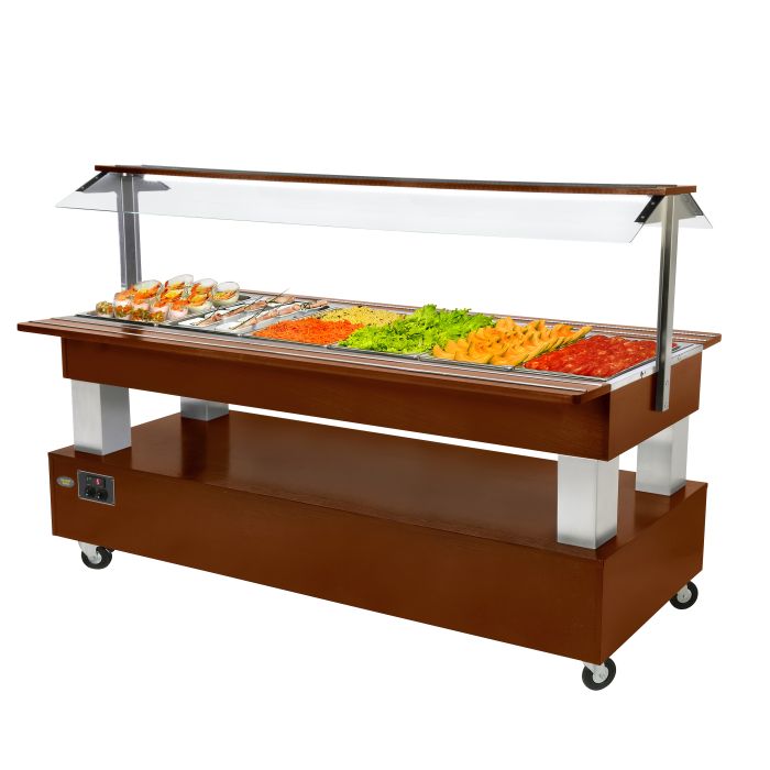 SB60C Heated Buffet Bar in Mahogany