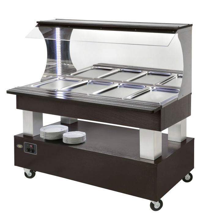 SBM40C Heated Buffet Bar - Wall Sided - Roller Grill