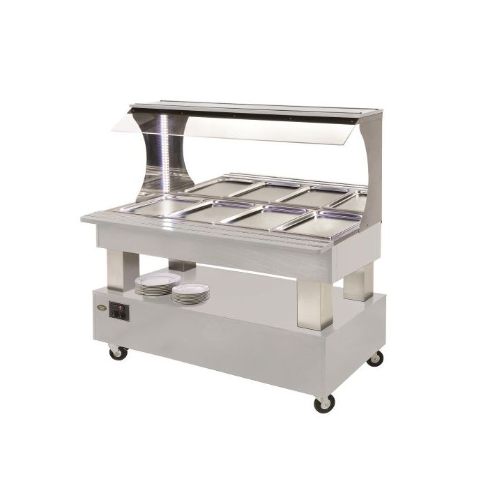 Roller Grill Refrigerated Buffet Bar in White SBM40F