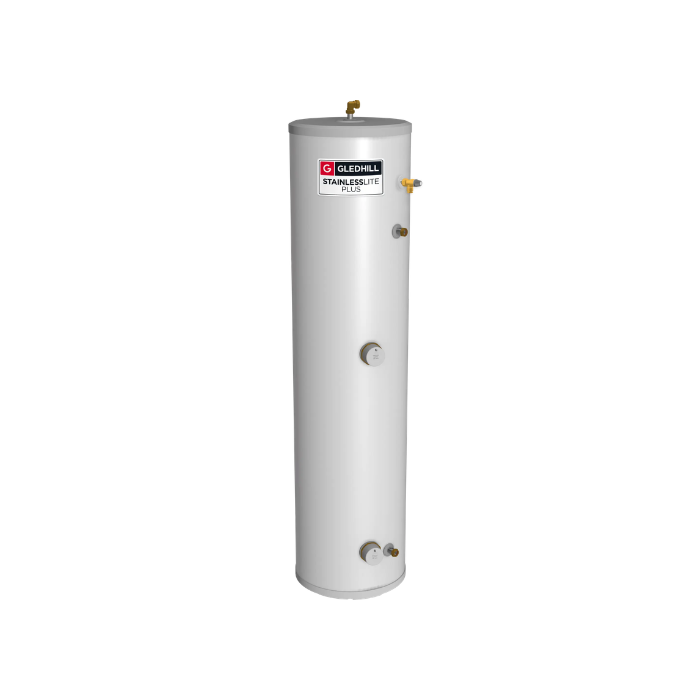 Gledhill StainlessLite Plus Direct 180L Slimline Unvented Cylinder PLUDR180SL