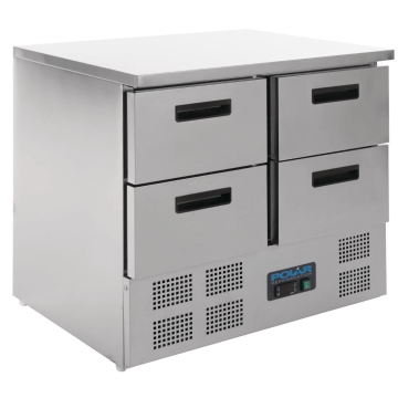Polar 4 Drawer Compact Counter Fridge 240 Ltr U638