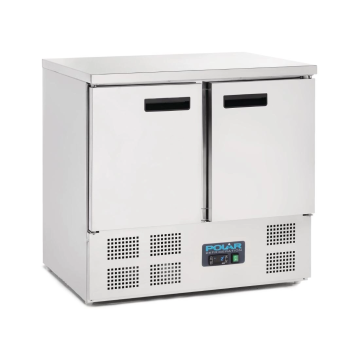 Polar 2 Door Compact Counter Fridge 240Ltr U636