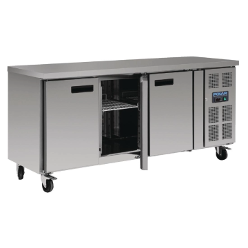 Polar 3 Door Counter Fridge 339 Ltr G378