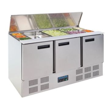 Polar Refrigerated Saladette Counter 368Ltr G607
