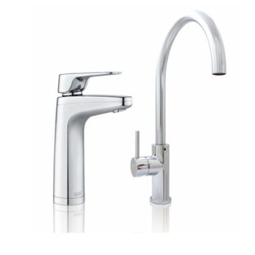 Billi OmniOne Plus 9 XL Boiling Chilled & Sparkling and Gooseneck Tap Chrome 926075NDLGSCHUK