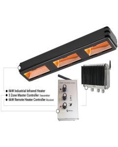 Shadow 6kW 3 Zone Remote Controlled Industrial Heater Solution 903686