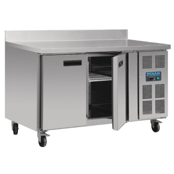 Polar Counter 2 Door Freezer with Upstand 282 Ltr DL916