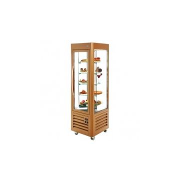 Roller Grill Vertical Fixed Shelf  Frozen Display Cabinet RDN60F in Gold