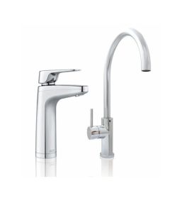 Billi OmniOne Plus 9 XL Boiling Chilled & Sparkling and Gooseneck Tap Chrome 926075NDLGSCHUK