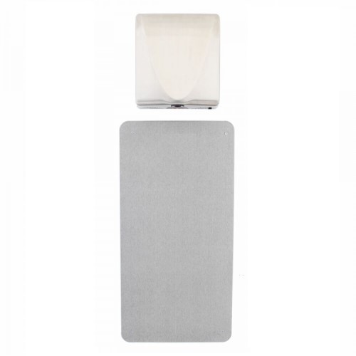 evapor8 Hand Dryer Splash Back Wall Guard Grey